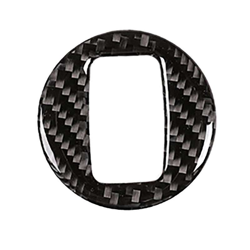 Car Soft Carbon Fiber Keyhole Switch Cover Trim for Touareg 2011-2018