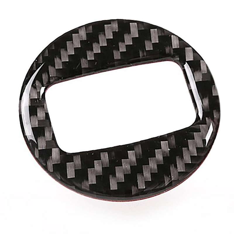 Car Soft Carbon Fiber Keyhole Switch Cover Trim for Touareg 2011-2018