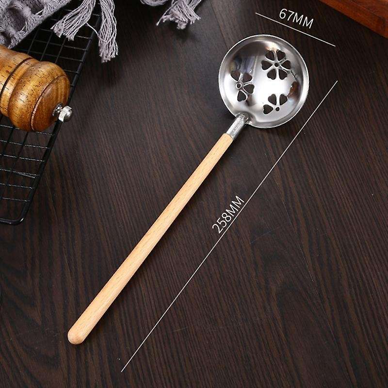 4pcs Stainless Steel Spatula Wooden Handle Shovel Kitchen Utensils