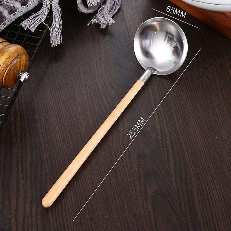 4pcs Stainless Steel Spatula Wooden Handle Shovel Kitchen Utensils