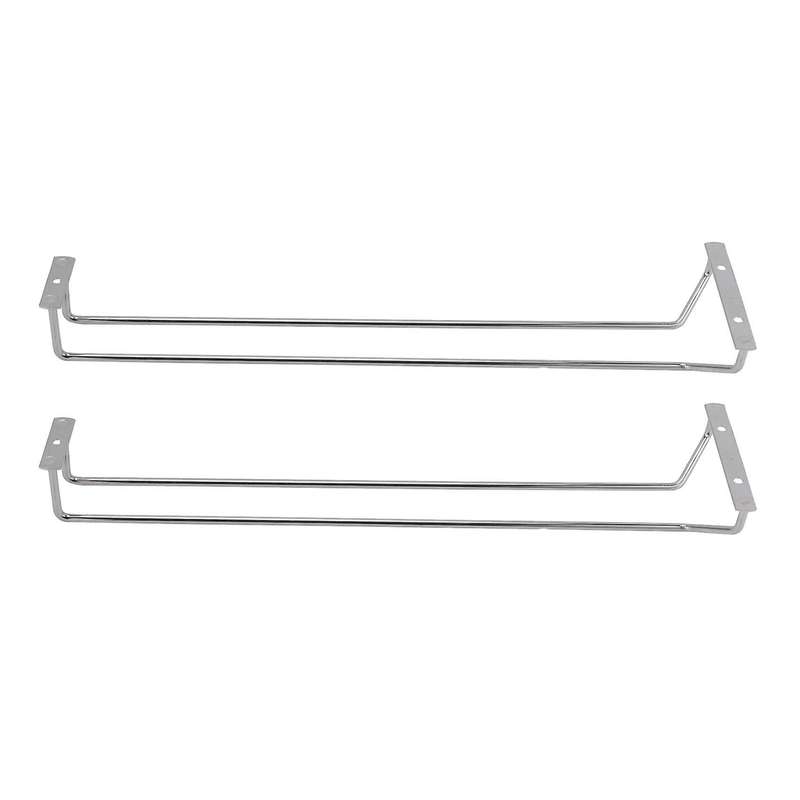 17-inch Stainless Steel Wine Glass Rack, for Kitchen,2 Pcs