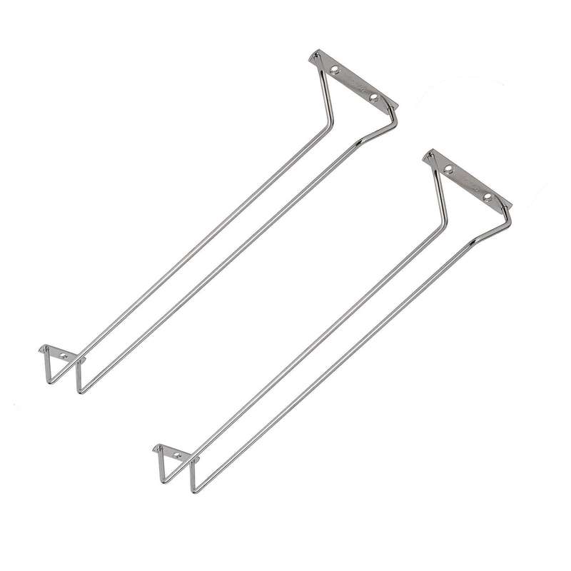 17-inch Stainless Steel Wine Glass Rack, for Kitchen,2 Pcs