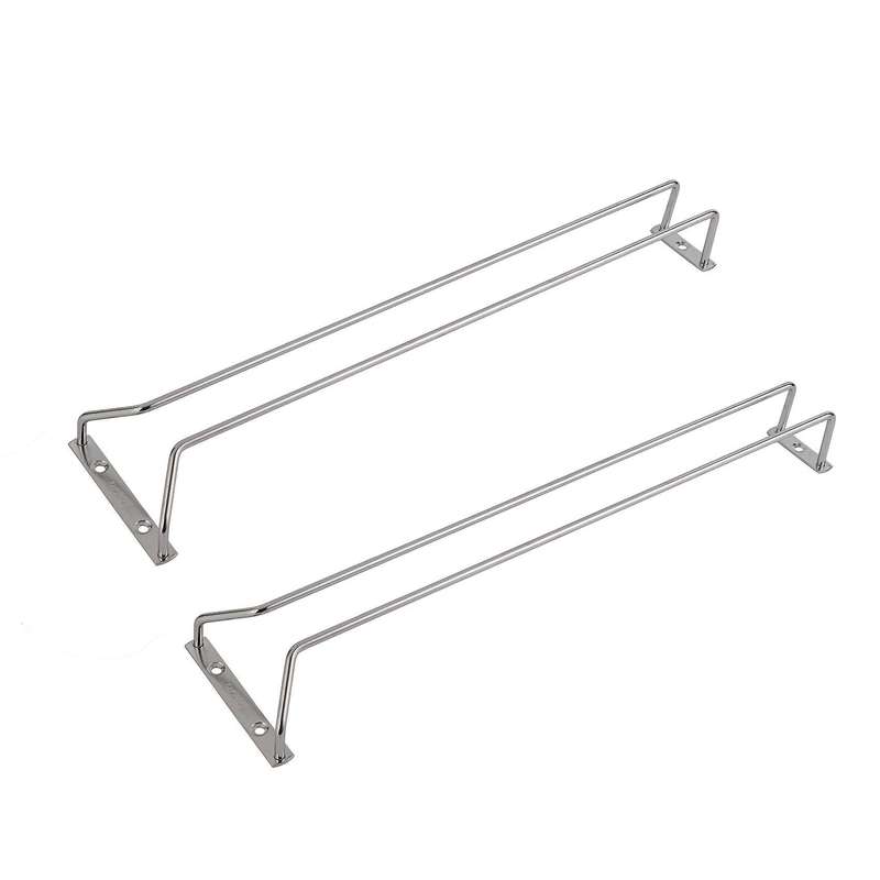 17-inch Stainless Steel Wine Glass Rack, for Kitchen,2 Pcs