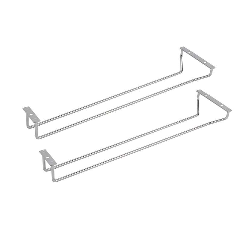 17-inch Stainless Steel Wine Glass Rack, for Kitchen,2 Pcs