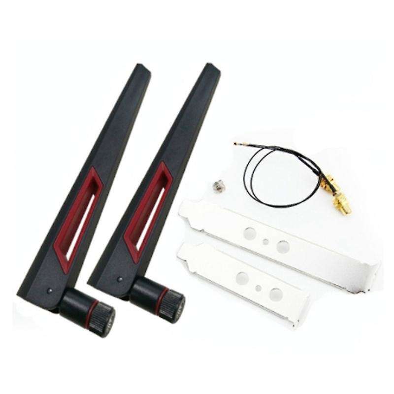 2x8dbi Dual Band M.2 Ipex Mhf4 U.fl Cable for Intel Ax210 Ngff Card
