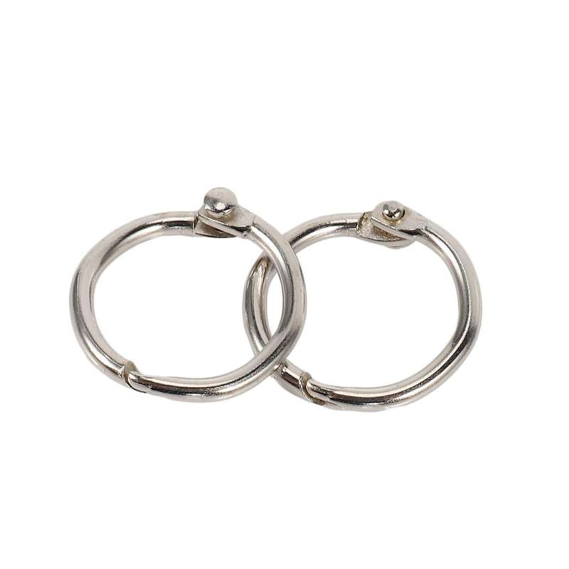 100pcs 19mm Loose Leaf Binder Rings for Scrapbook/album/craft