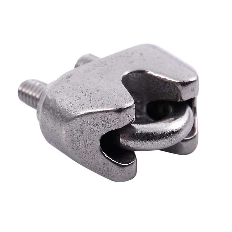 10pcs 2mm 1/16 Inch Stainless Steel Wire Rope Cable Clamp Fastener