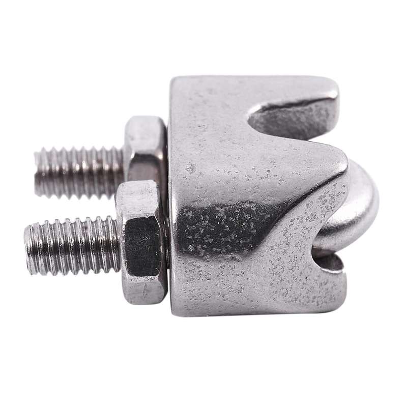 10pcs 2mm 1/16 Inch Stainless Steel Wire Rope Cable Clamp Fastener