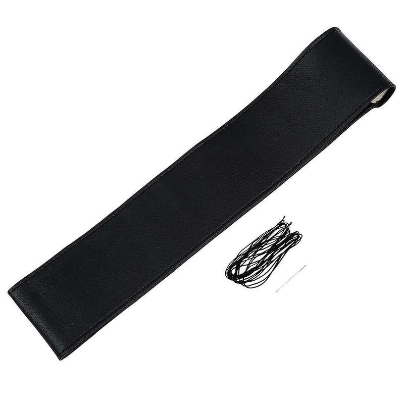 Faux Leather Diy Car Steering Wheel Cover with Needles and Thread