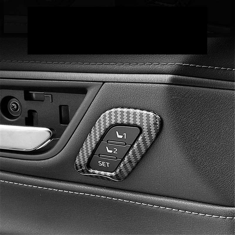 Car Seat Adjustment Button Cover Trim Frame Decor Sequin Accessories