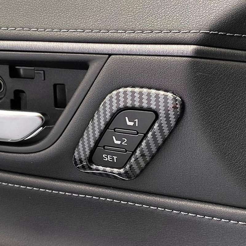 Car Seat Adjustment Button Cover Trim Frame Decor Sequin Accessories