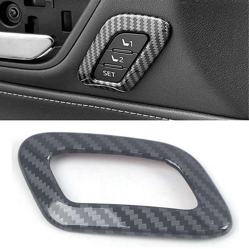 Car Seat Adjustment Button Cover Trim Frame Decor Sequin Accessories