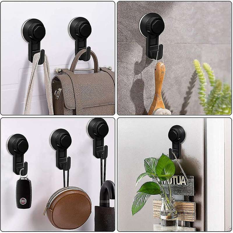 2 Pcs Suction Cup Hooks Bathroom Hooks,vacuum Wall Hooks for Towel