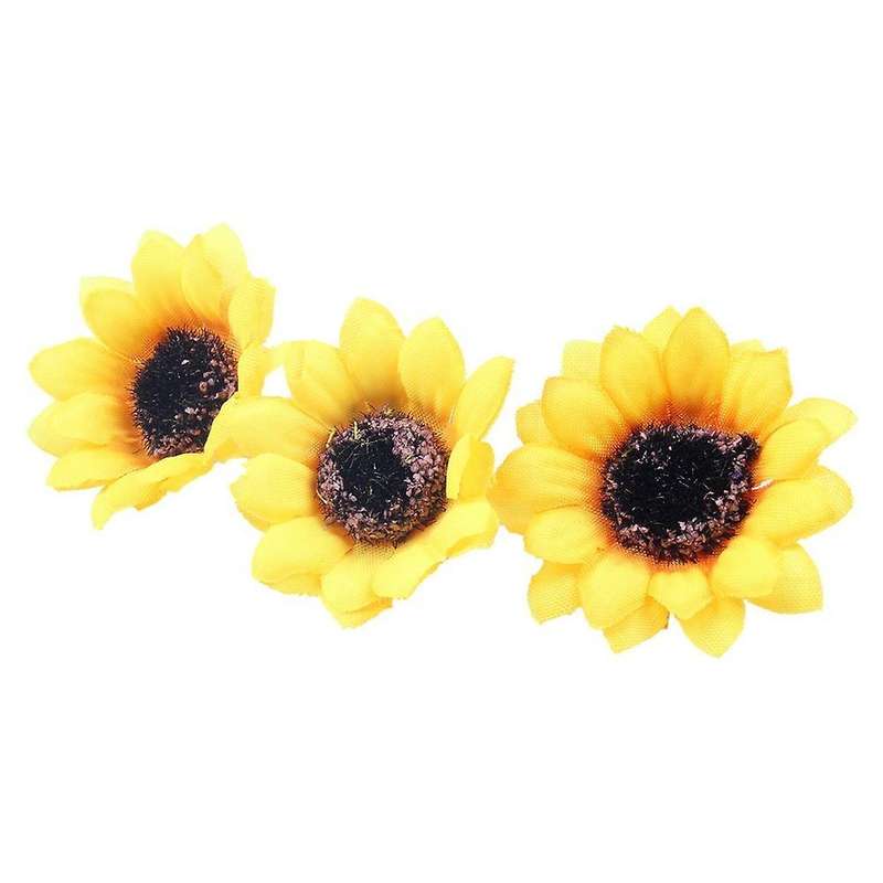 Approx 200pcs Artificial Gerbera Daisy Flowers Heads for Diy Wedding
