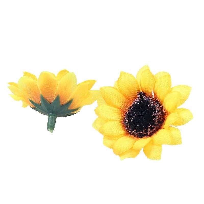 Approx 200pcs Artificial Gerbera Daisy Flowers Heads for Diy Wedding