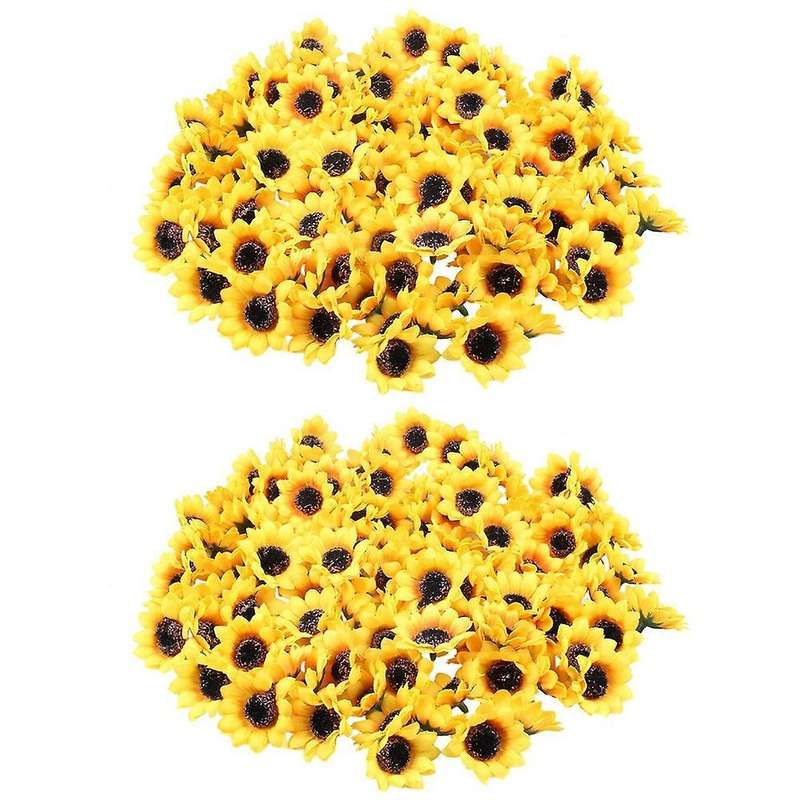 Approx 200pcs Artificial Gerbera Daisy Flowers Heads for Diy Wedding