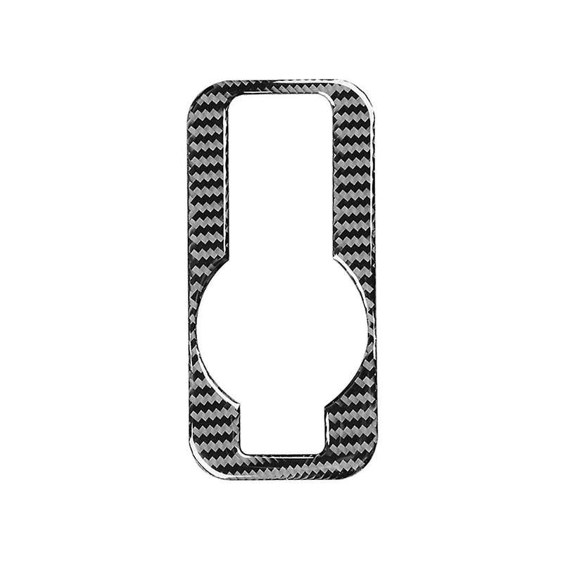 Carbon Fiber Car Headlight Switch Frame Cover Trim Stickers