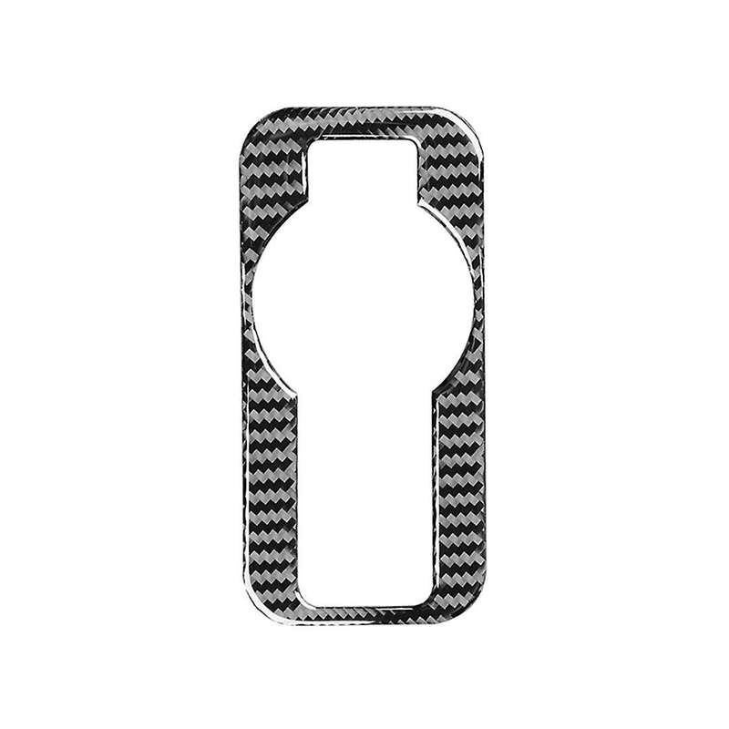 Carbon Fiber Car Headlight Switch Frame Cover Trim Stickers