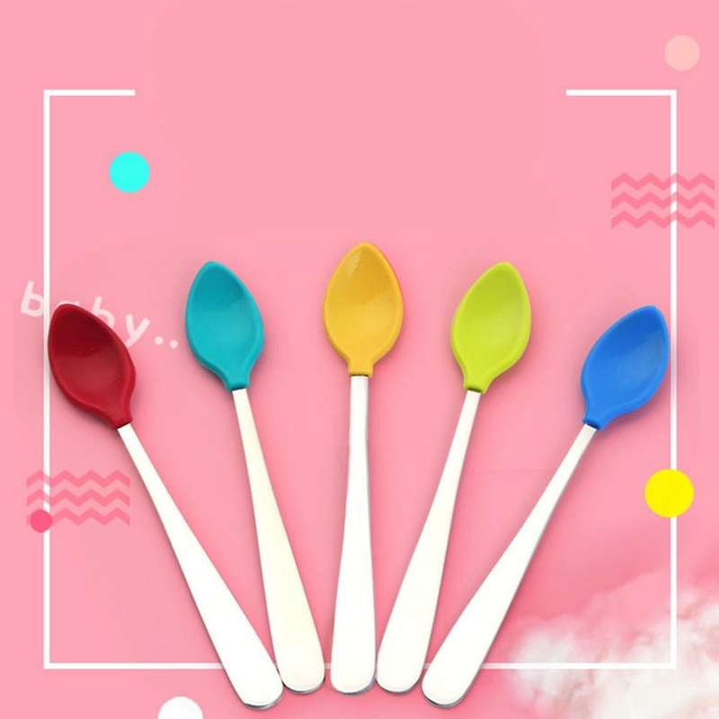 Children's 304 Stainless Steel Spoon Gift Gift Box Creative Silicone