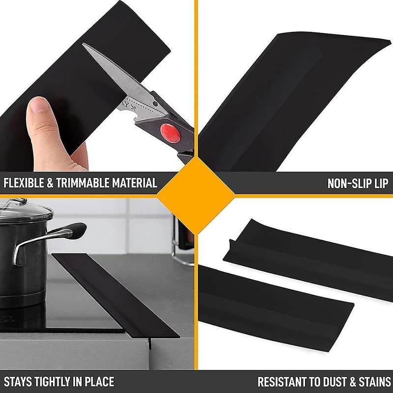 Stove Counter Space Cover,space Filler & Stove Protector(black)