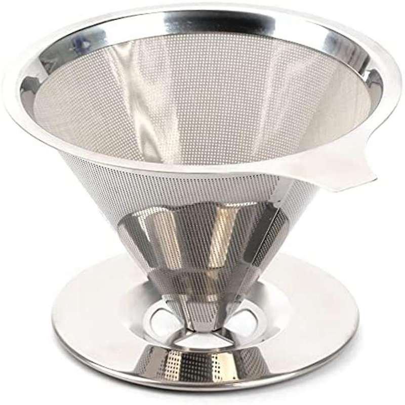 Pour Over Coffee Dripper Reusable Drip Cone Coffee Filter Portable