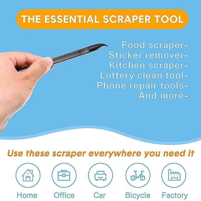 9 Pcs Scratch Free Plastic Scraper Tool Multipurpose Label Scraper