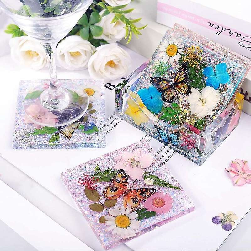 Silicone Coaster Molds for Resin Casting, Cups Mats, Home Decoration
