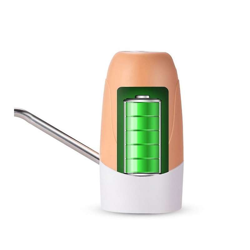 Electric Water Bottle Pump Usb Water Dispenser Pump for Camping(pink)