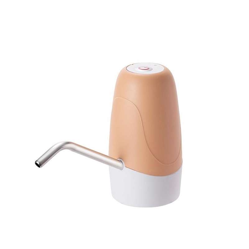 Electric Water Bottle Pump Usb Water Dispenser Pump for Camping(pink)