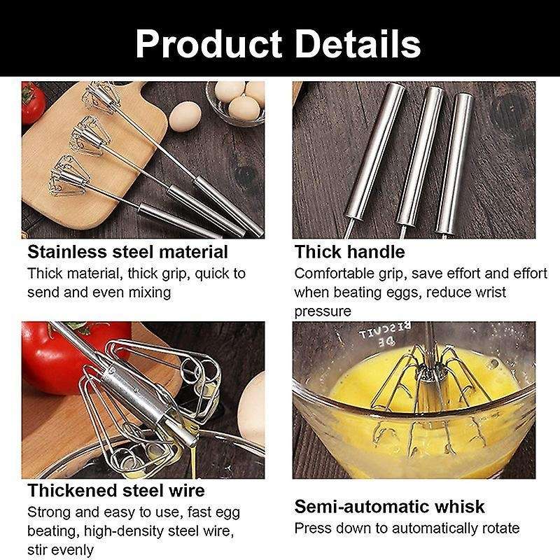 Flour Or Powdered Sugar Stainless Steel Dusting Wands with Whisk