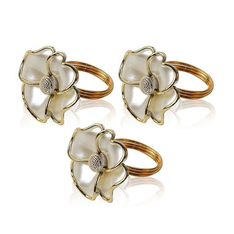 6pcs/lot Fashion Napkin Ring White Flower Napkin Ring