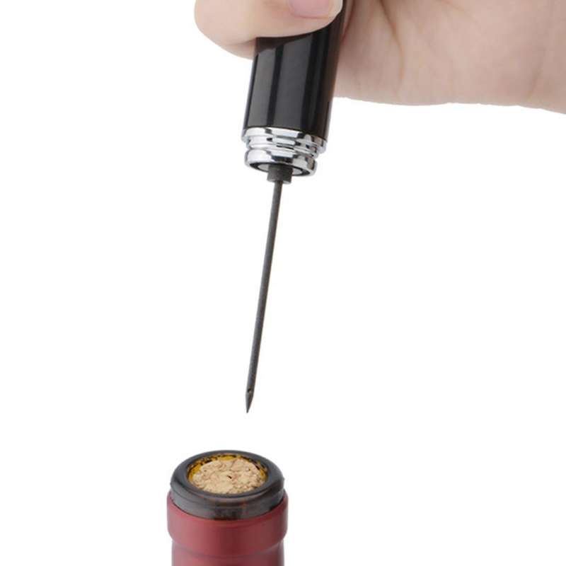 Enhanced Air Pump Wine Bottle Opener Pin Cork Remover Pneumatic Red