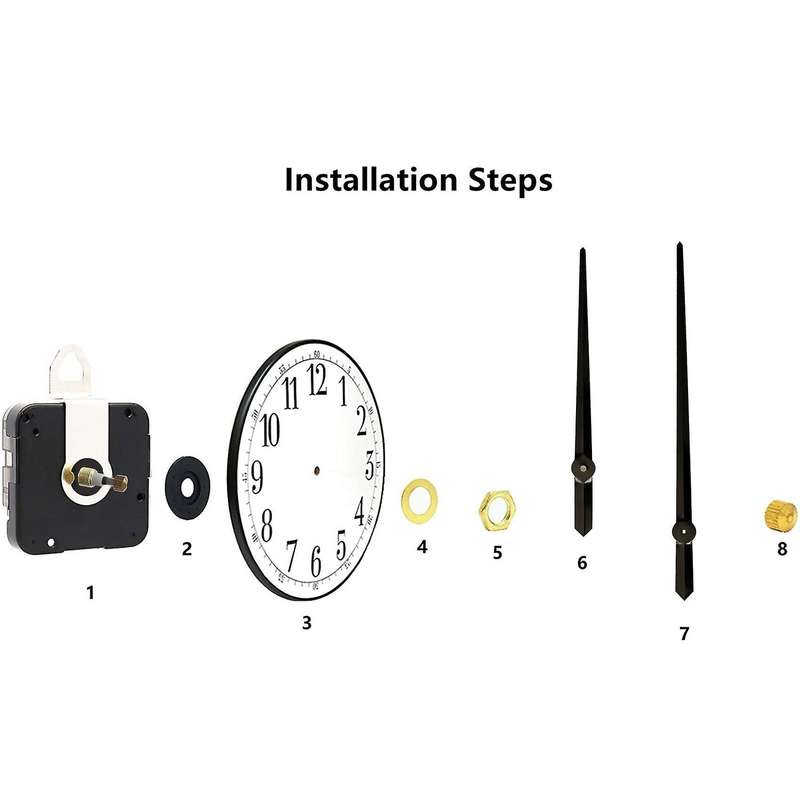 High Torque Quartz Clock Movement Replacement Mechanism 13 Inch