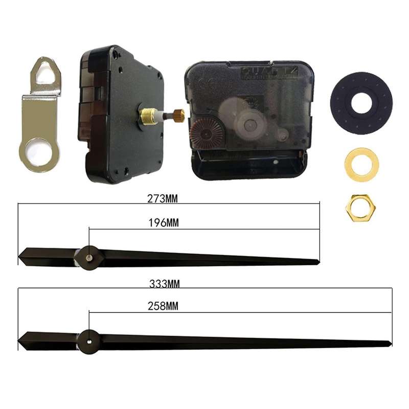 High Torque Quartz Clock Movement Replacement Mechanism 13 Inch