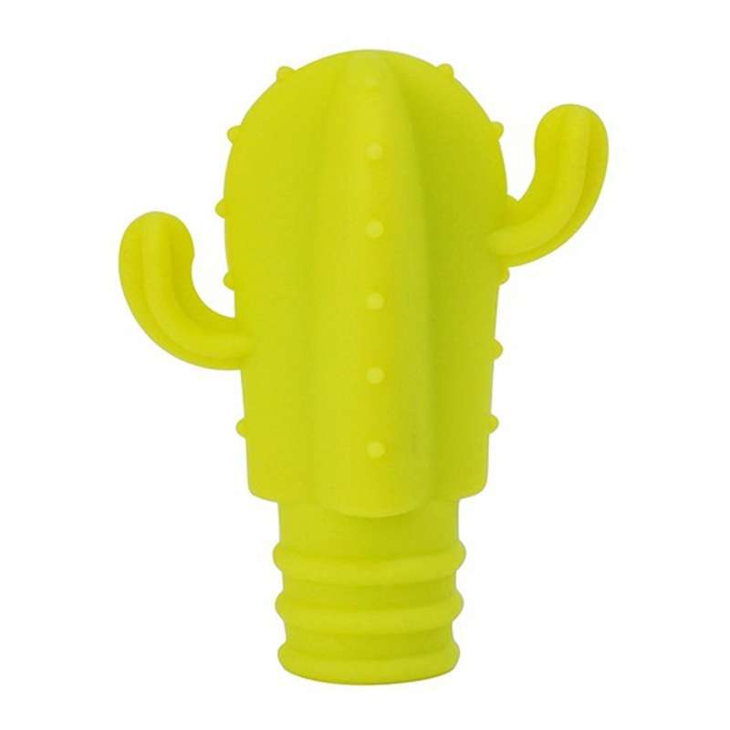 7pc Silicone Cactus Party Wine Glass Marker Labels Tag Bottle Stopper