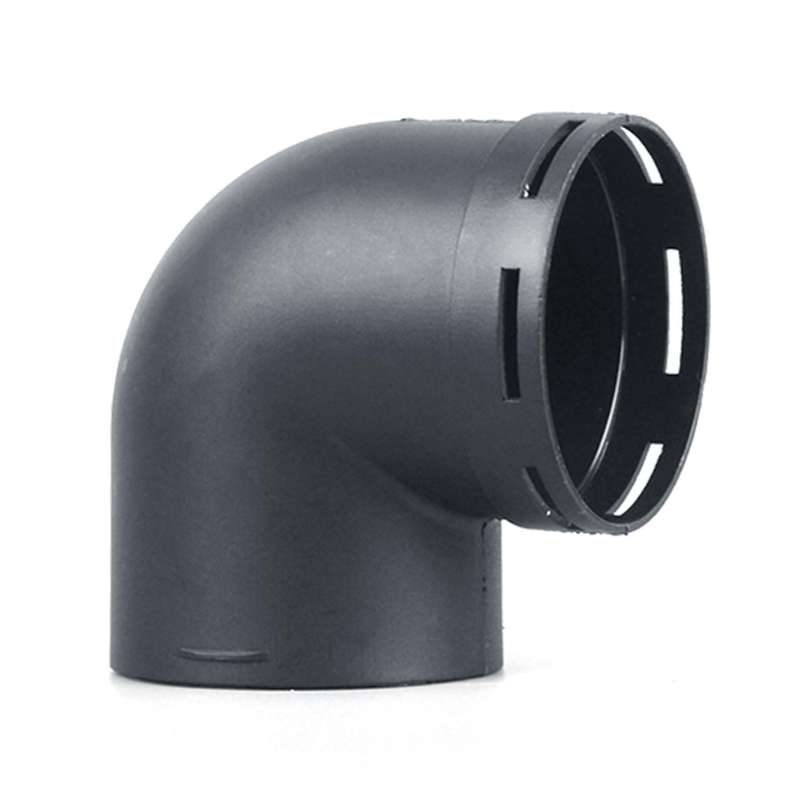 75mm Car Heater Air Ducting Pipe Elbow Outlet Connector Black Plastic