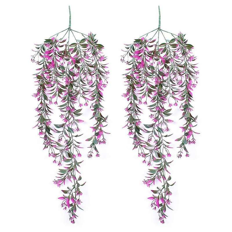 Artificial Flowers Vine Garland Home Garden Festival Wedding Rose Red