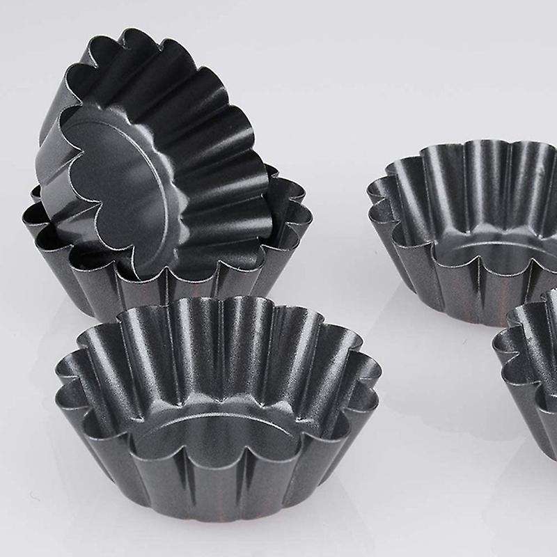 Tart Quiche Flan Pan Mold Muffin Cup Pie Pizza Cake Mold 8pcs