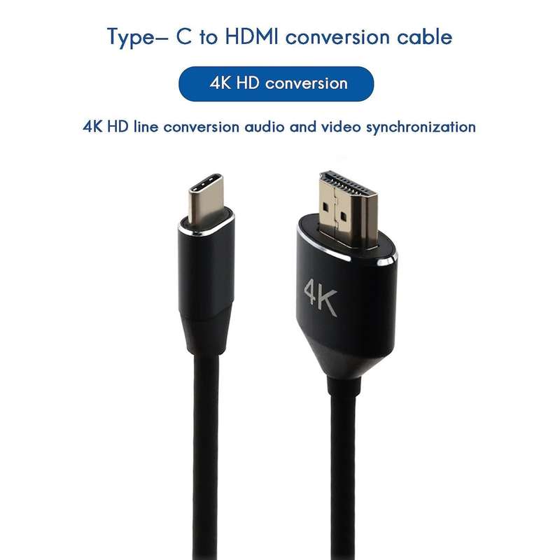 Usb C to Hdmi Cable 4k 30hz Type C Adapter for Android Mobile Phone