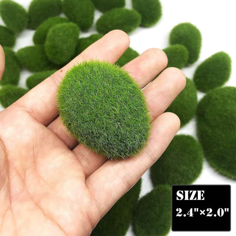 3 Size Artificial Moss Rocks, for Floral Arrangements and Crafting