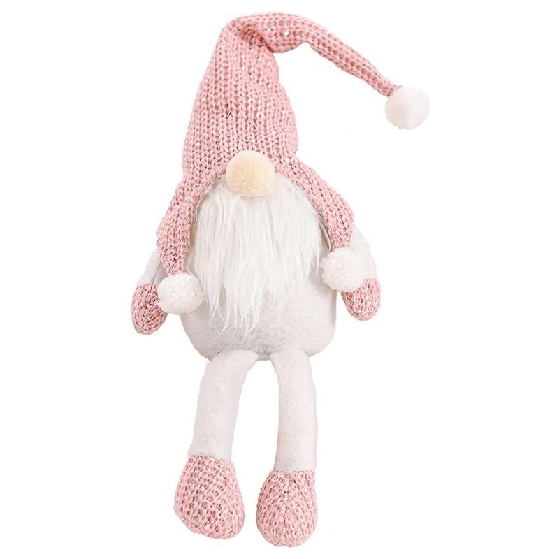 Christmas Gnome Plush Gnome Decoration Faceless Doll Pink