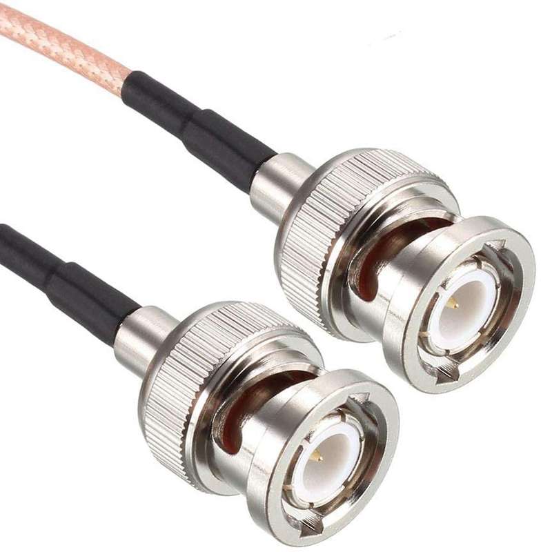 Rg316 50 Ohm Bnc Male to Bnc Male Adapter Video Coaxial Coax Cable