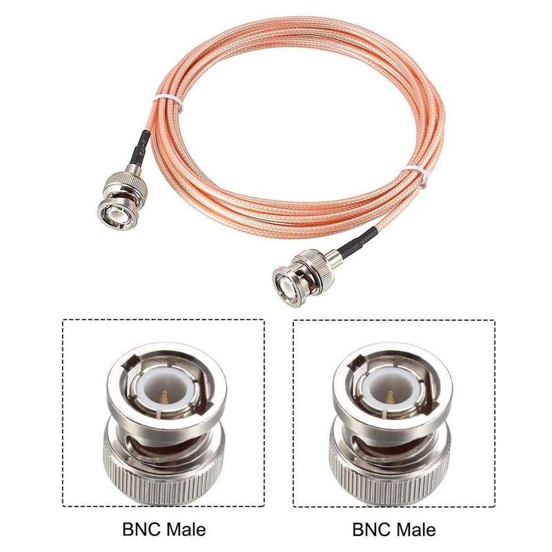 Rg316 50 Ohm Bnc Male to Bnc Male Adapter Video Coaxial Coax Cable