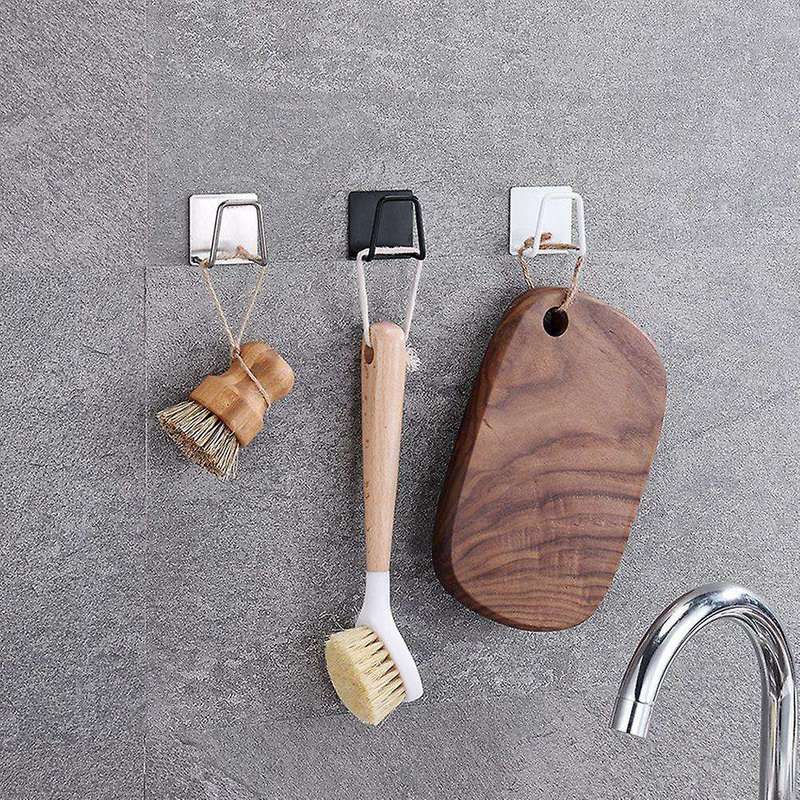 5pcs Kitchen Stainless Steel Sponges Drain Drying Rack Kitchen Sink-b