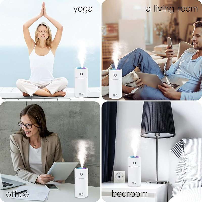 Portable Mini Humidifier, Cool Mist,usb Desktop Humidifiers,black