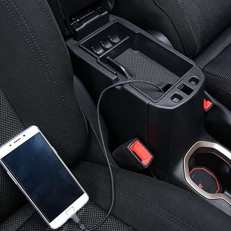 Center Console Glove Organizer Tray Armrest Storage Box
