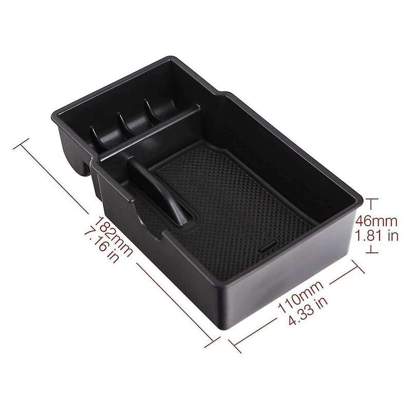 Center Console Glove Organizer Tray Armrest Storage Box