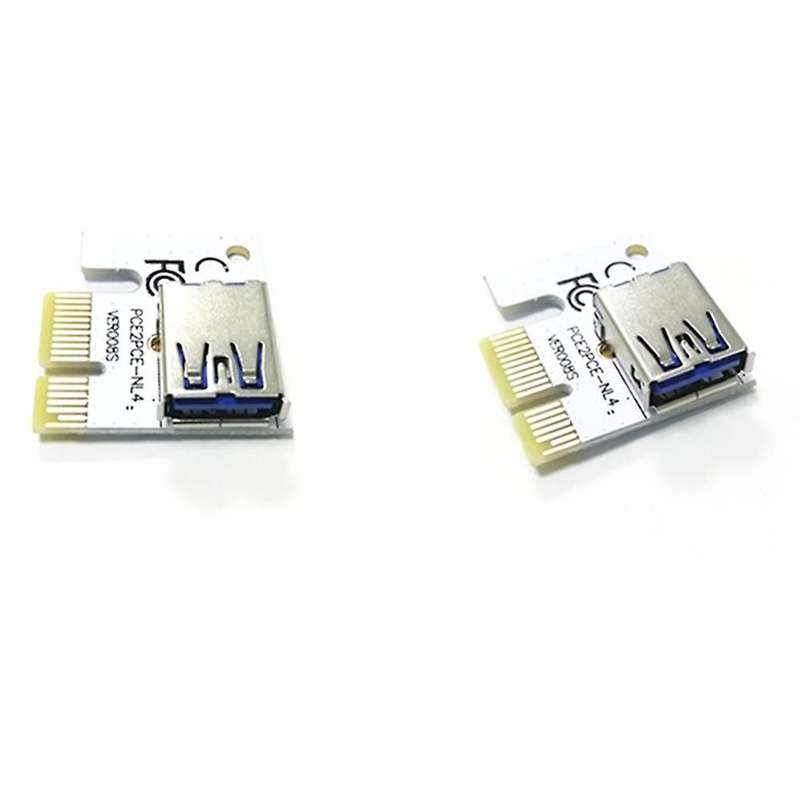10pcs Pci Express Riser Card Pci 1x Pci-e X1 Riser 90 Degree Usb 3.0
