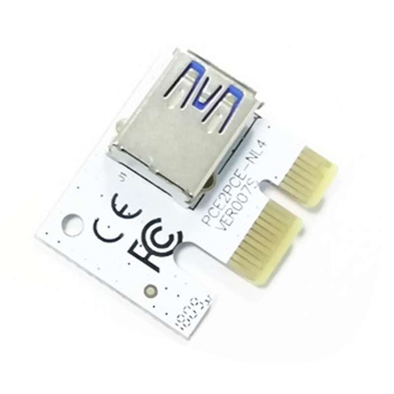 10pcs Pci Express Riser Card Pci 1x Pci-e X1 Riser 90 Degree Usb 3.0