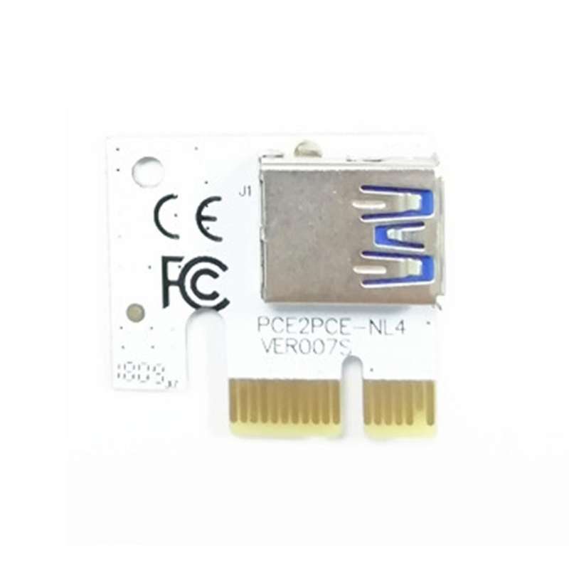 10pcs Pci Express Riser Card Pci 1x Pci-e X1 Riser 90 Degree Usb 3.0